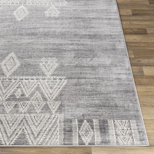 Surya Roma ROM-2324 Charcoal Light Gray 6'7" x 9' Rug