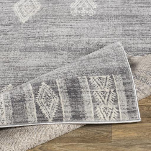Surya Roma ROM-2324 Charcoal Light Gray 6'7" x 9' Rug
