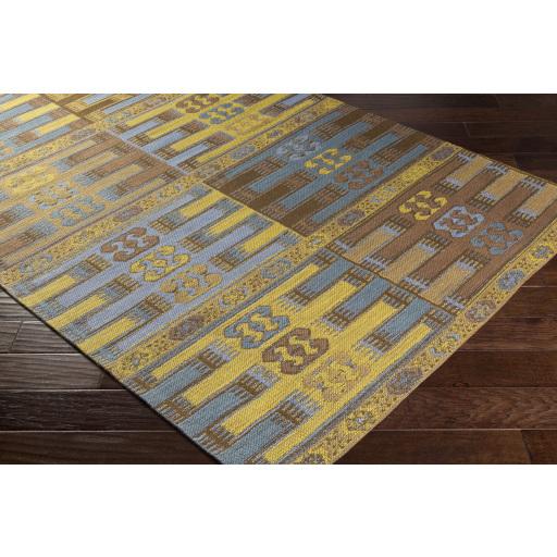 Surya Sajal SAJ-1078 Aqua Brown 2' x 3' Rug