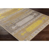 Surya Sajal SAJ-1080 Bright Yellow Brown 4' x 6' Rug