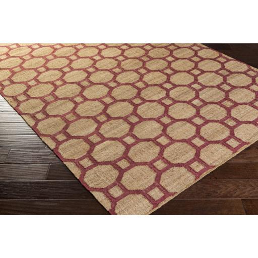Surya Seaport SET-3005 Brown Fuchsia 3'3" x 5'3" Rug