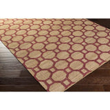 Surya Seaport SET-3005 Brown Fuchsia 3'3" x 5'3" Rug