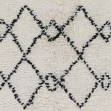 Surya Sherpa SHP-8002 Black Ivory 2'6" x 8' Rug