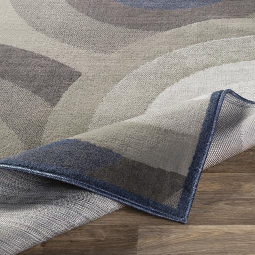 Surya Skagen SKG-2302 Charcoal Dark Blue 2' x 2'11" Rug
