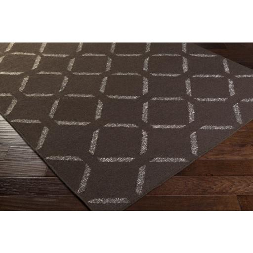 Surya Stallman SLM-1016 Dark Brown Off-White 2'6" x 8' Rug