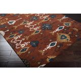 Surya Surroundings SUR-1011 Brown Dark Green 9' x 13' Rug