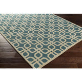 Surya Transit AWMD-2107 Ivory Teal 9' x 13' Rug