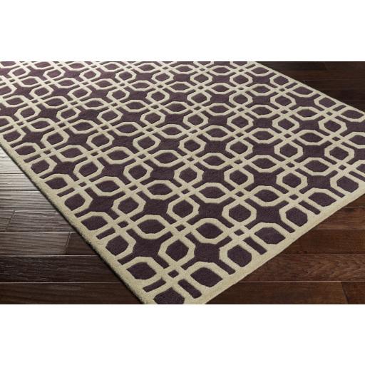 Surya Transit AWMD-2109 Beige Dark Purple 9' x 13' Rug