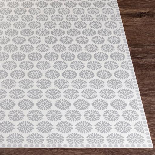 Surya Vinilo VNL-2308 Cream Medium Gray 2' x 3' Rug