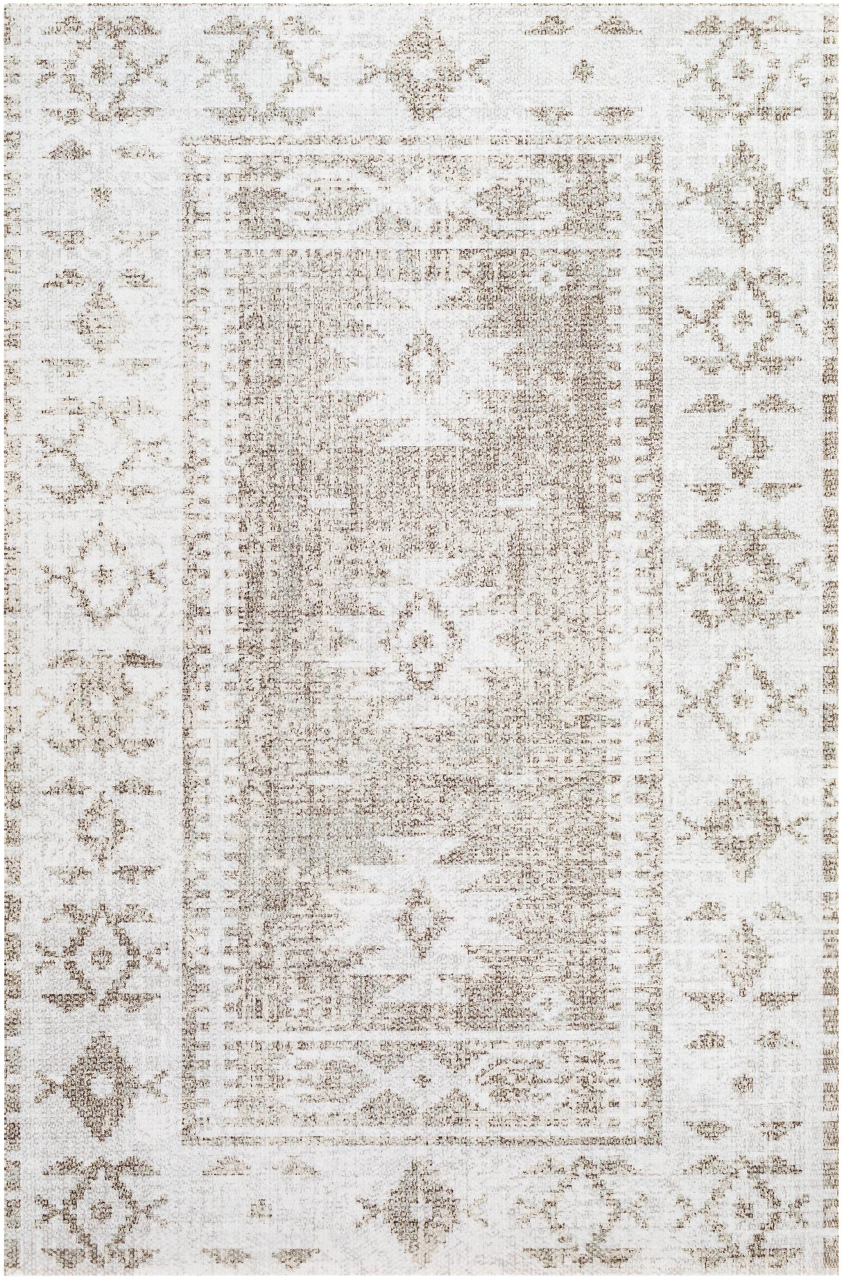 Surya Vinilo VNL-2317 Cream Medium Gray 2' x 3' Rug
