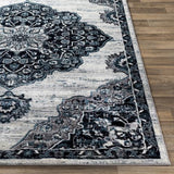 Surya Wanderlust WNL-2320 Charcoal Ink Blue 7'10" x 10'3" Rug