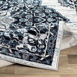 Surya Wanderlust WNL-2320 Charcoal Ink Blue 7'10" x 10'3" Rug