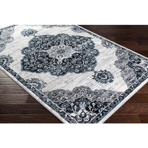Surya Wanderlust WNL-2320 Charcoal Ink Blue 7'10" x 10'3" Rug