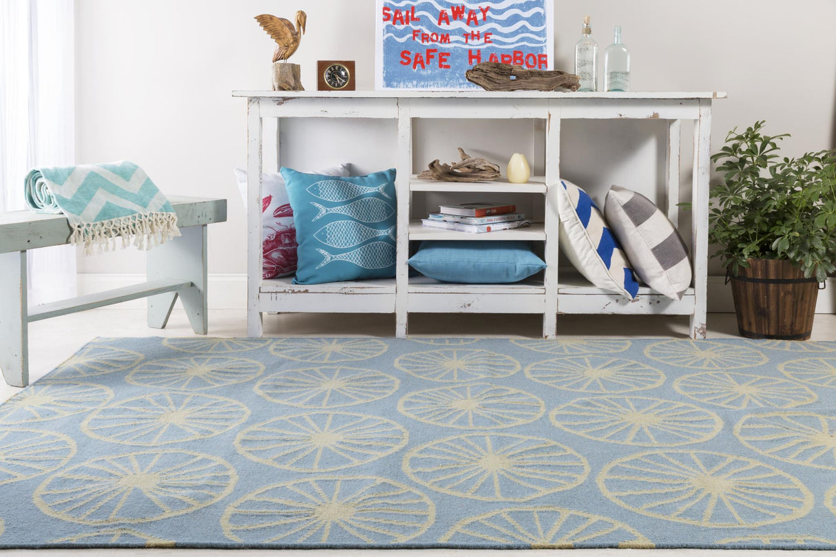 Surya Yacht Club YTC-2018 2' x 3' Hand Made Rug