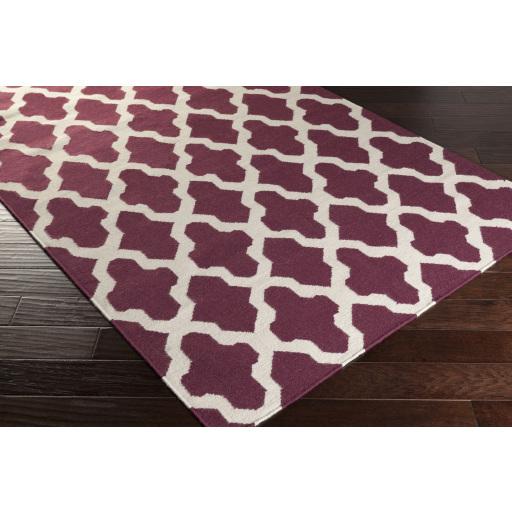 Surya York AWHD-1003 Dark Purple Ivory 5' x 8' Rug
