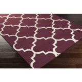 Surya York AWHD-1016 Dark Purple Ivory 5' x 8' Rug