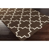 Surya York AWHD-1021 Dark Brown Ivory 9' x 12' Rug