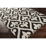 Surya Zuna ZUN-1048 Black Cream 9' x 13' Rug