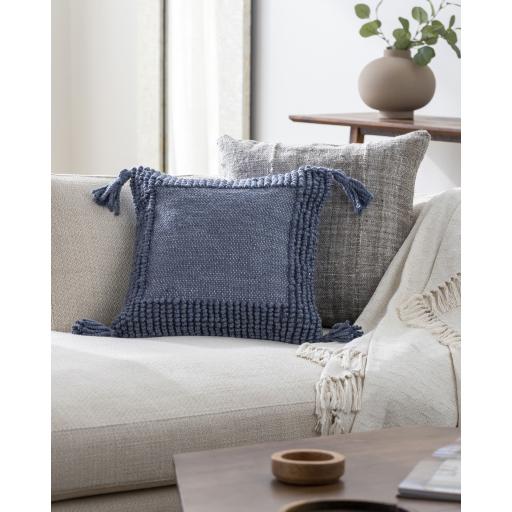 Surya Alaric ALK-007 Dark Blue 22"H x 22"W Pillow Cover