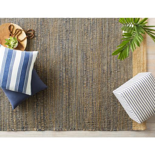 Surya Anchor Bay ACB-004 Cream Navy 22"H x 22"W Pillow Cover