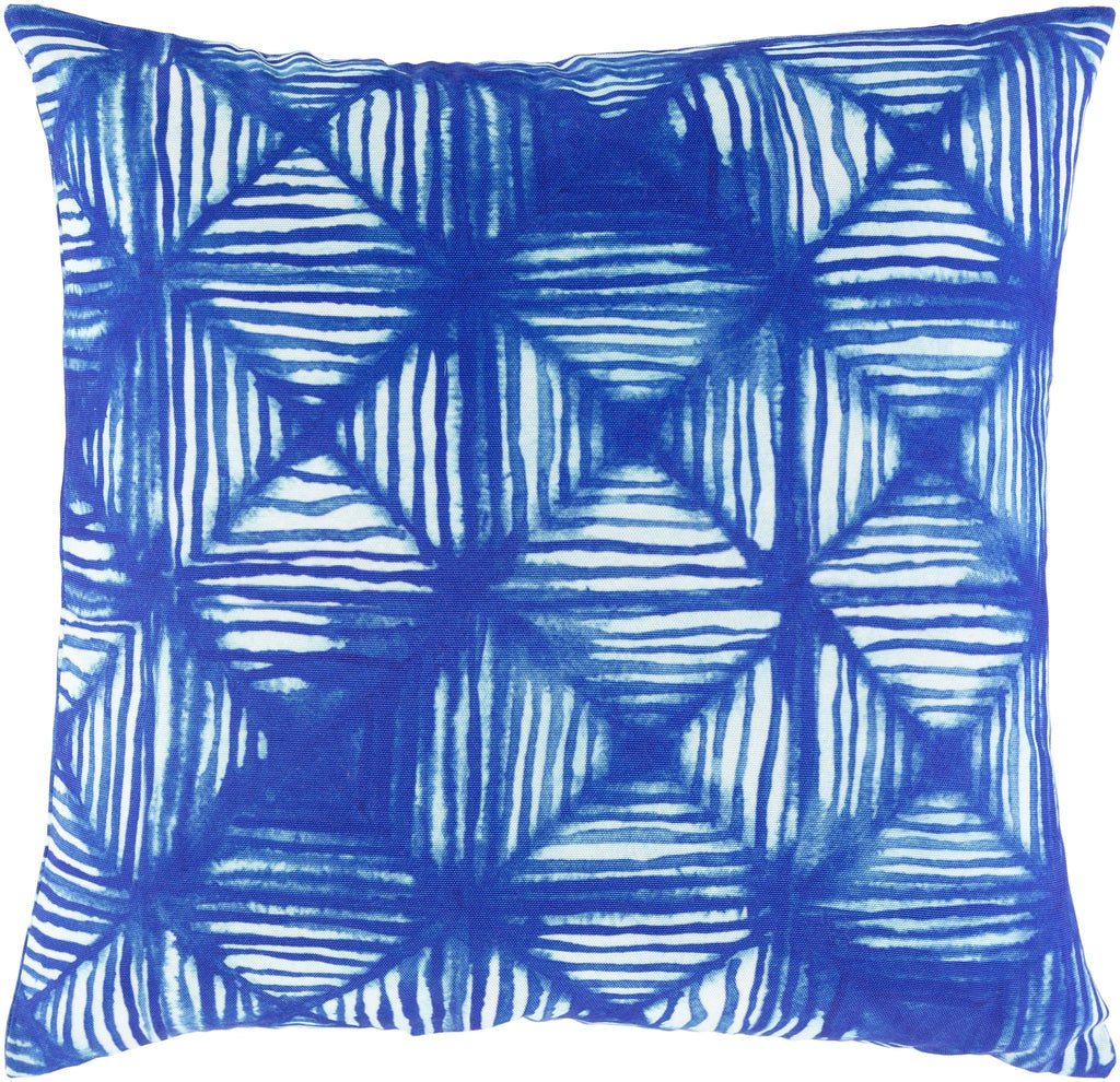 Surya Azora AZO-001 Aqua Blue 18"H x 18"W Pillow Cover