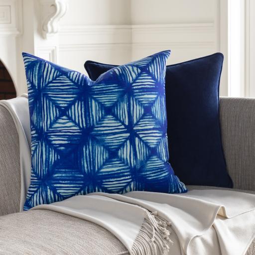 Surya Azora AZO-001 Aqua Blue 18"H x 18"W Pillow Kit