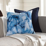 Surya Azora AZO-002 Aqua Blue 20"H x 20"W Pillow Cover