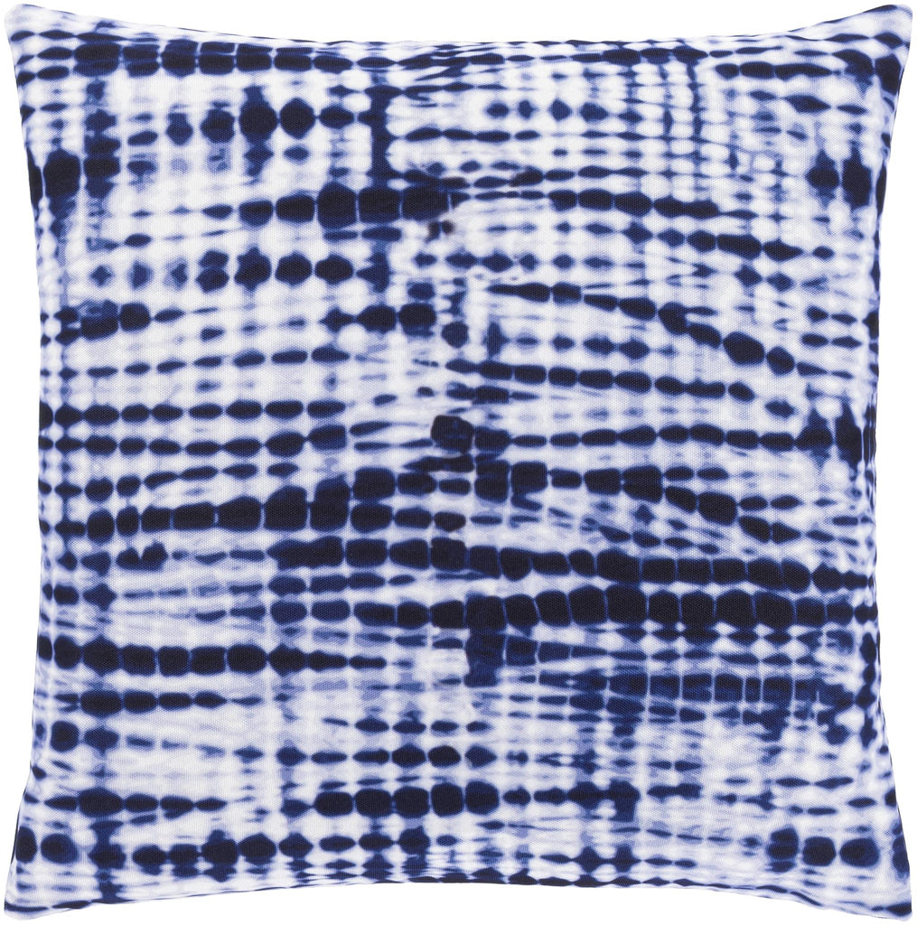 Surya Azora AZO-005 Dark Blue White 18"H x 18"W Pillow Cover