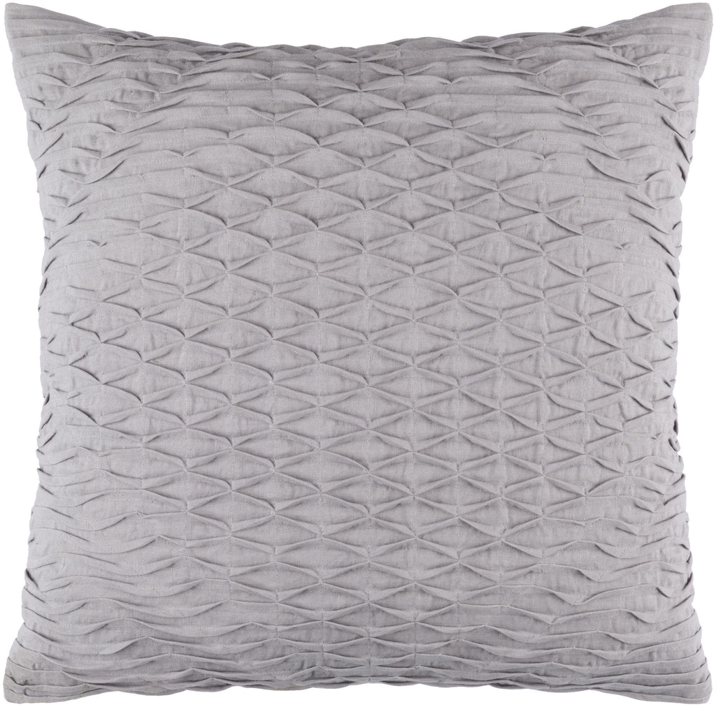 Surya Baker BK-004 Medium Gray 20"H x 20"W Pillow Cover