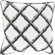 Surya Bamboo Lattice FBB-003 20"H x 20"W Pillow Kit