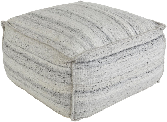 Surya Barnsley BNPF-004 13"H x 25"W x 25"D Pouf