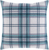 Surya Benji BNJ-002 Charcoal Dark Green 22"H x 22"W Pillow Kit