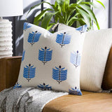 Surya Bicheno BHO-001 Ink Blue Ivory 18"H x 18"W Pillow Kit
