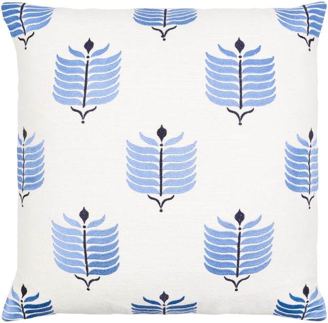 Surya Bicheno BHO-001 Ink Blue Ivory 20"H x 20"W Pillow Kit