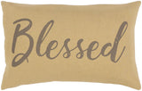 Surya Blessings BSG-002 13"H x 20"W Pillow Cover