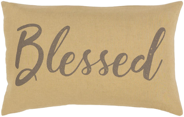 Surya Blessings BSG-002 13"H x 20"W Pillow Cover