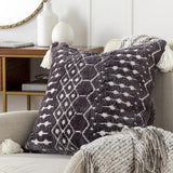 Surya Braith BRH-007 Cream Gray 18"H x 18"W Pillow Cover