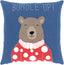 Surya Bundle Up Bear BUB-001 18"H x 18"W Pillow Kit