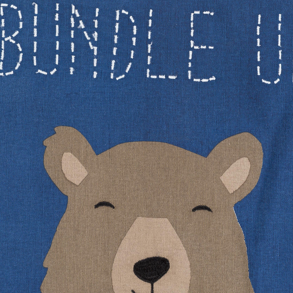 Surya Bundle Up Bear BUB-001 20"L x 20"W Accent Pillow