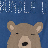 Surya Bundle Up Bear BUB-001 22"H x 22"W Pillow Cover