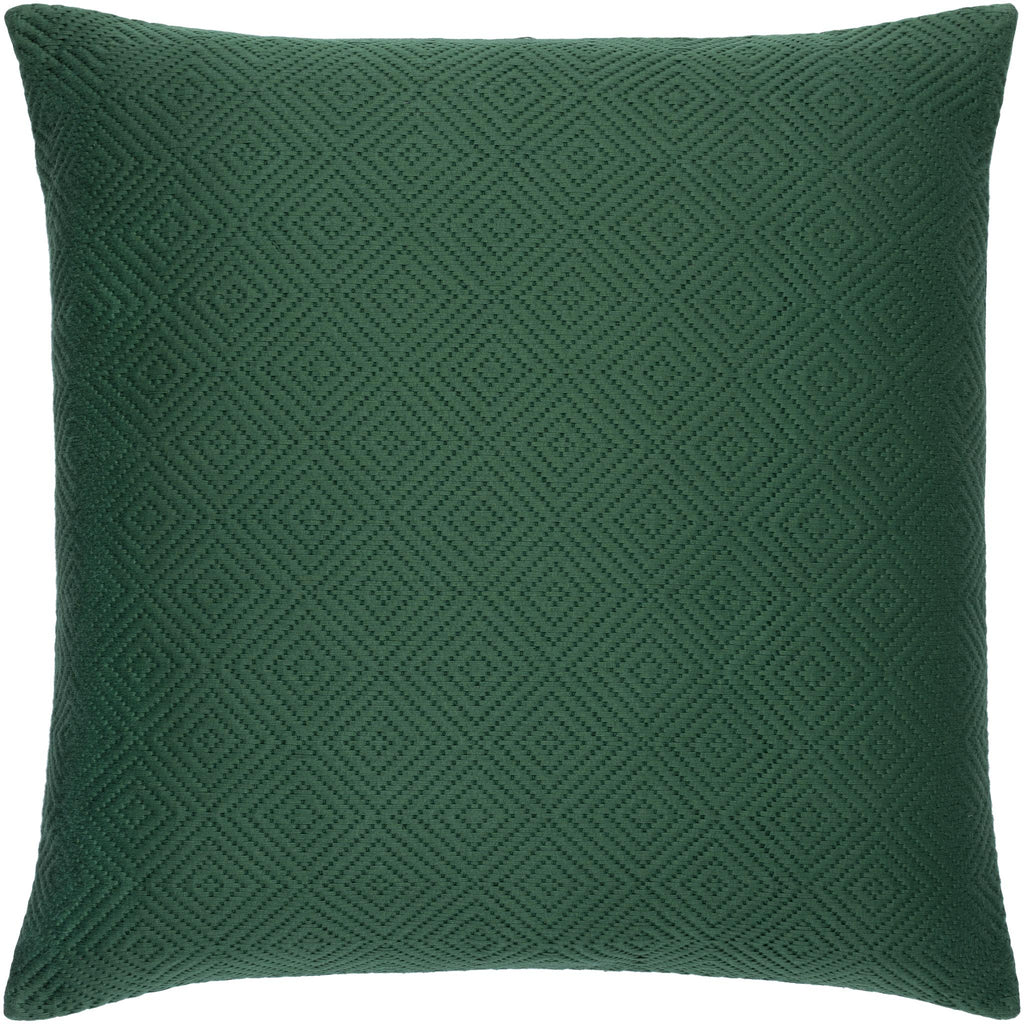 Surya Camilla CIL-005 Dark Green Emerald 18"H x 18"W Pillow Cover