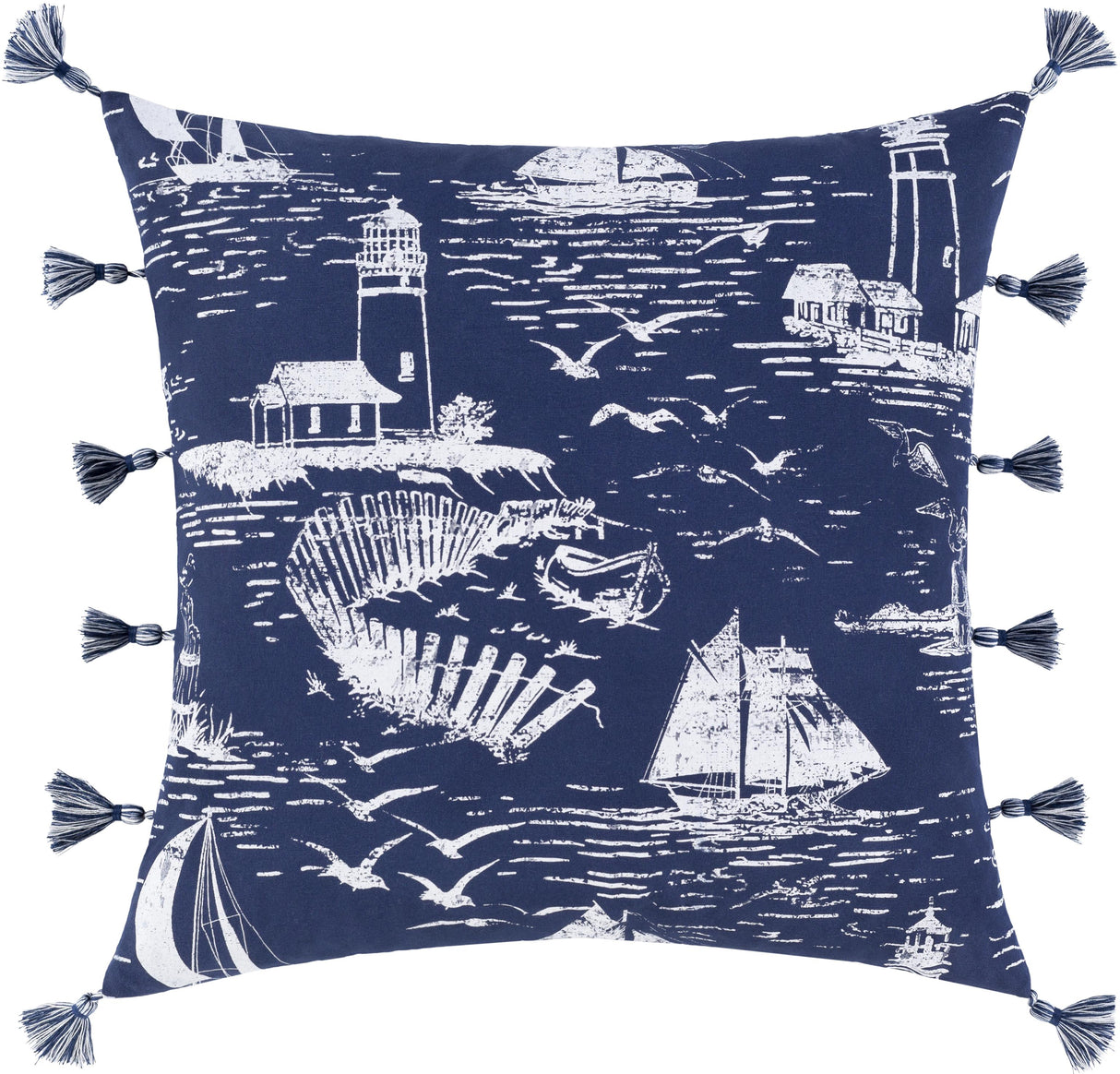Surya Castaway CWA-002 22"H x 22"W Pillow Cover