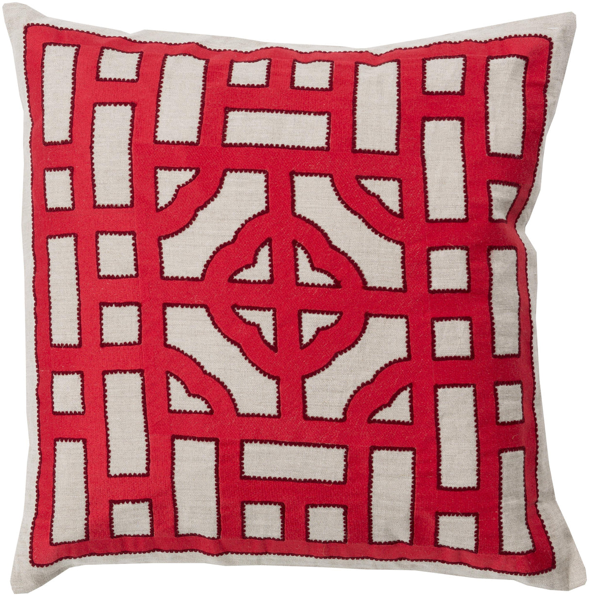 Surya Chinese Gate LD-049 22"H x 22"W Pillow Cover