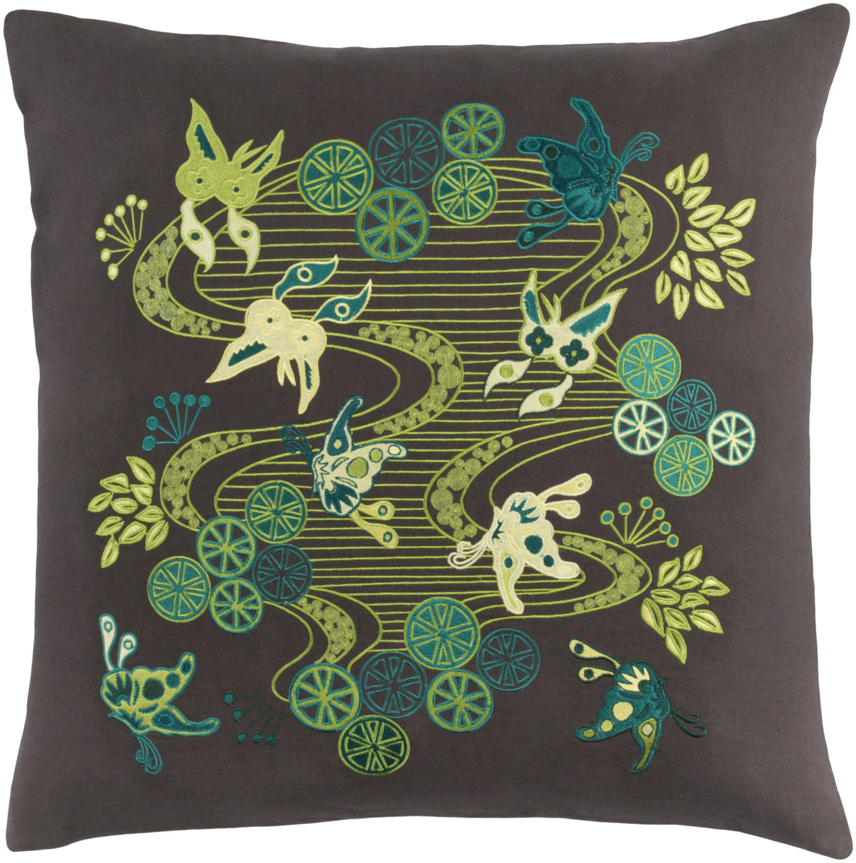 Surya Chinese River CI-002 22"H x 22"W Pillow Kit
