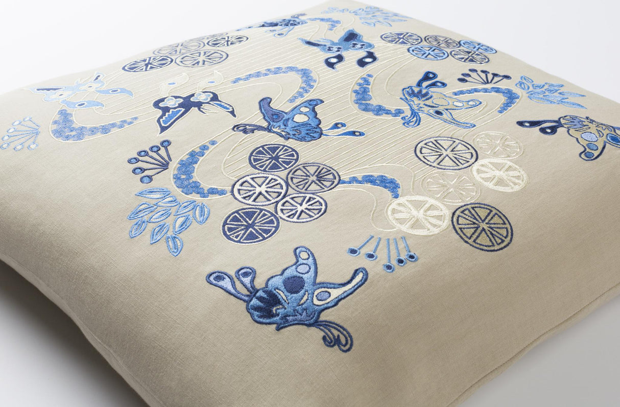 Surya Chinese River CI-003 20"L x 20"W Accent Pillow
