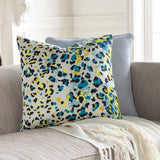 Surya Chloe CLE-005 Aqua Black 18"H x 18"W Pillow Kit