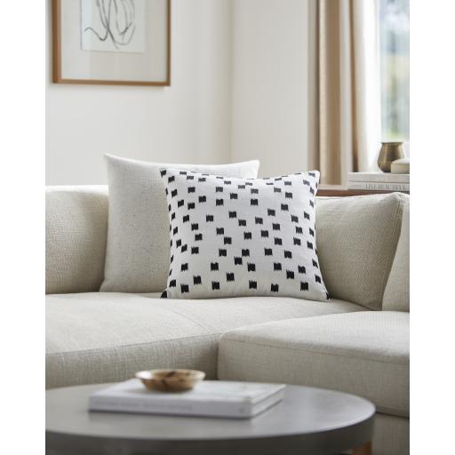Surya Chromatique CTQ-004 Black 20"H x 20"W Pillow Kit