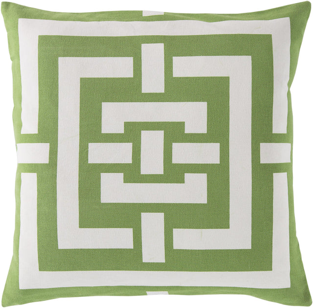 Surya Circles & Squares FB-004 20"H x 20"W Pillow Cover