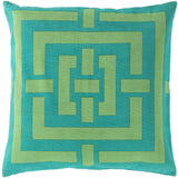 Surya Circles & Squares FB-006 20"H x 20"W Pillow Cover
