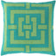 Surya Circles & Squares FB-006 20"H x 20"W Pillow Kit